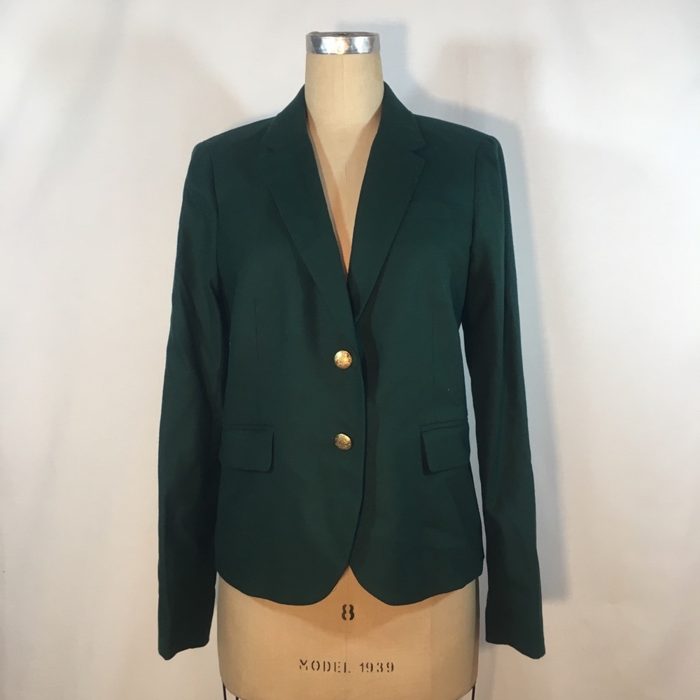 J. Crew Blazer Forest Green 10